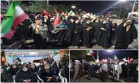 حضور مستمر دانشجویان اساتید و کارکنان دانشکده علوم قرآنی سبزوار در تجمعات شبانه